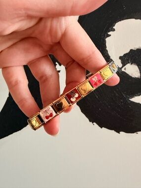 Cherry & Heart Italian Charm Bracelet